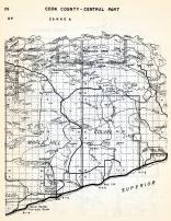Cook County - Central, Maple Hill, Colvin, Grand Marais, Hovland, Devils Track Lake, Minnesota State Atlas 1954